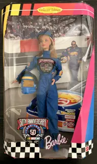 Barbie NASCAR 50th Anniversary Collector Edition 1998 Mattel #20442 NRFB Box