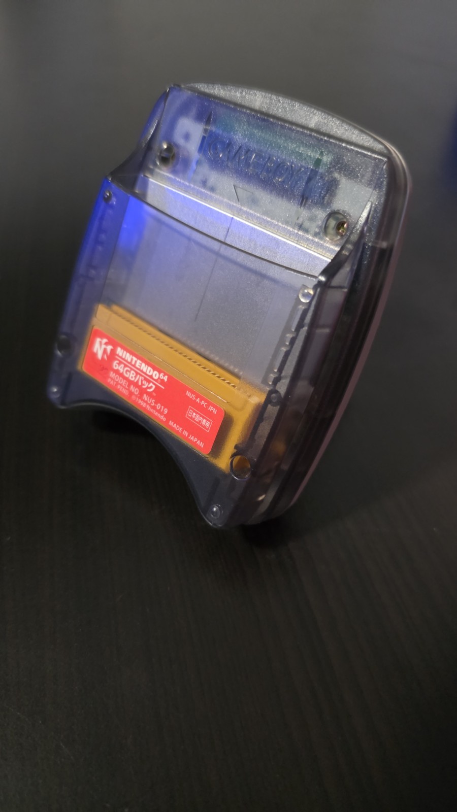 Nintendo 64 Transfer Pak NUS-019 Japanese Smoke Black Tested Working OEM — photo 1 of 6