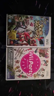 Japanese Nintendo Wii Game Case Lot Smash Bros Brawl Wii Party Incomplete
