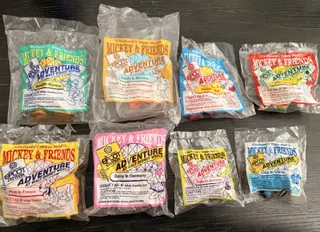 1993 McDonald’s Disney World EPCOT Adventure Happy Meal Toys- Complete Set Of 8