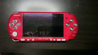 Sony PSP-3000 Radiant Red Handheld Console Tested Working  – No Battery Cover