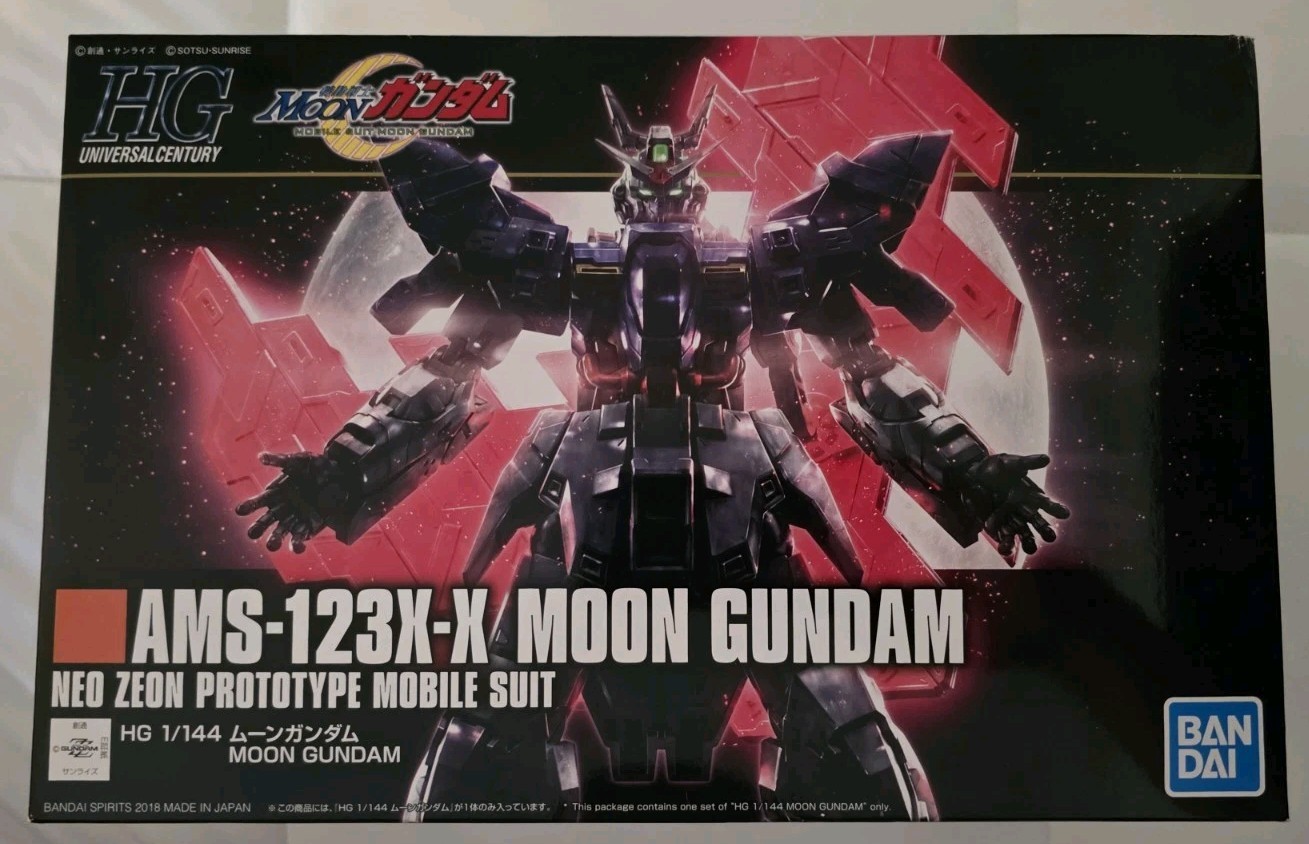 Bandai HG 1/144 Moon Gundam AMS-123X-X Plastic Model Kit New — photo 1 of 5