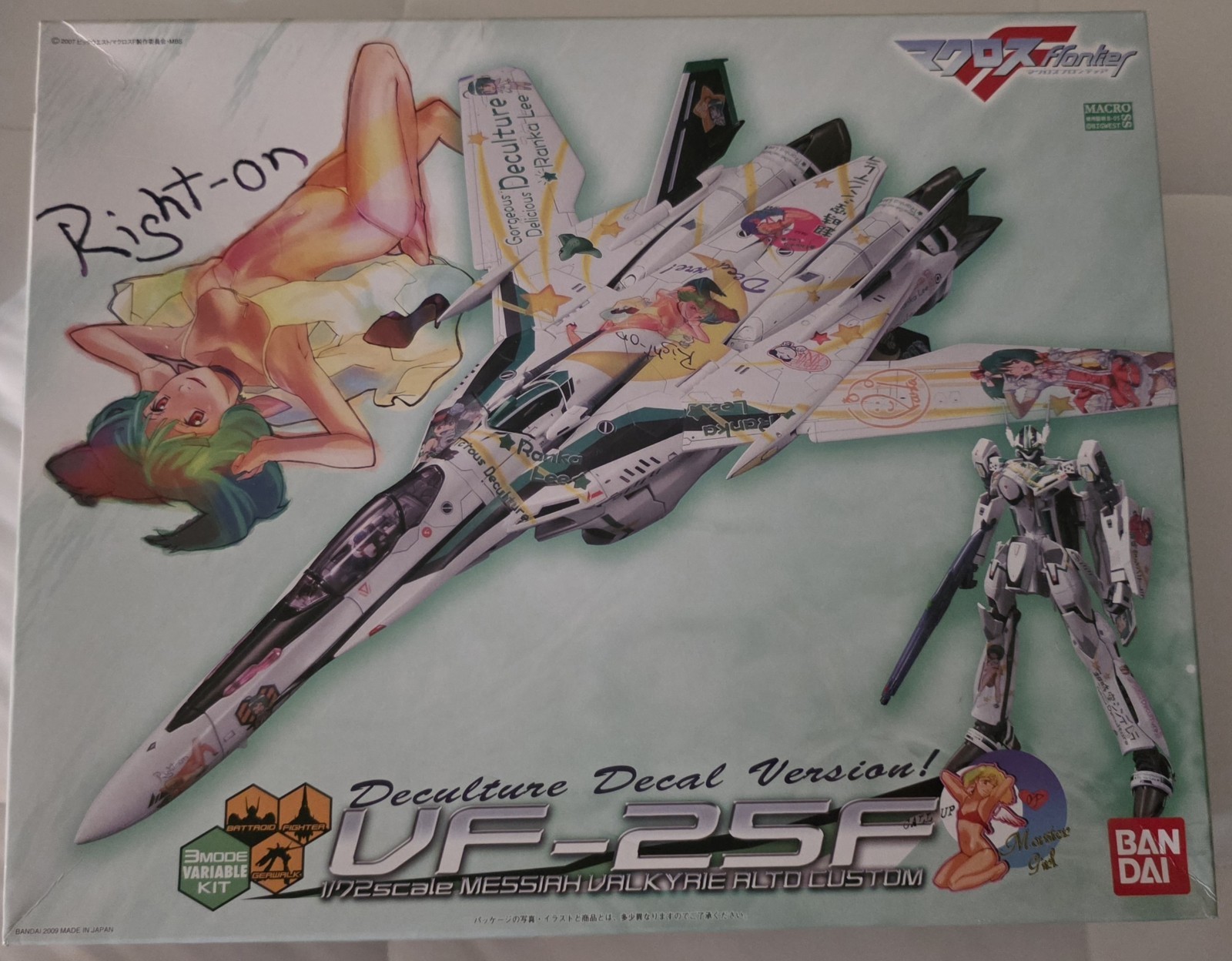 Bandai 1/72 VF-25F Messiah Valkyrie Ranka Lee Deculture Macross Frontier Kit — photo 1 of 8