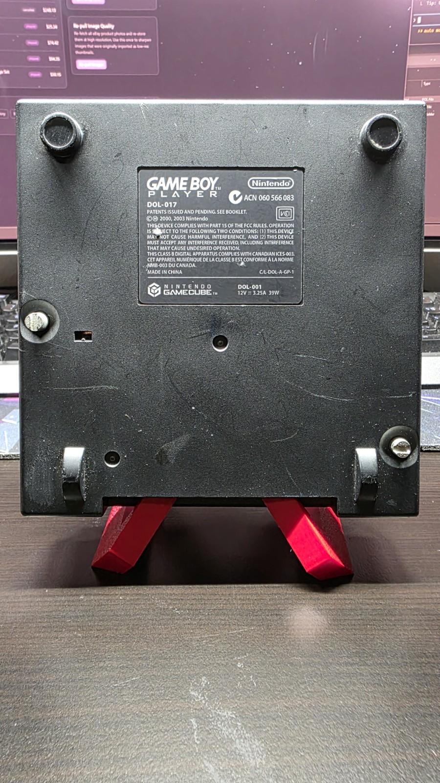 Nintendo GameCube Game Boy Player Black Tested Working DOL-017 Attachment Only — photo 1 of 6