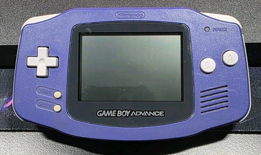 Nintendo Game Boy Advance AGB-001 Indigo Blue Console Tested Working No Battery