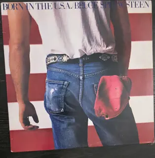 Bruce Springsteen Born in the USA LP Vinyl 1984 QC 38653 w/ Lyric Insert