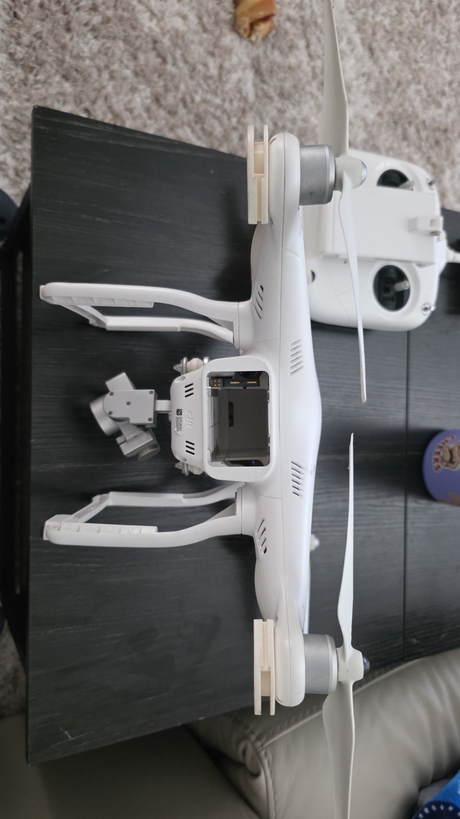 DJI Phantom 3 SE Drone + Controller FOR PARTS/REPAIR No Battery AS-IS Untested