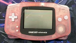 Nintendo Game Boy Advance Fuchsia Clear Pink AGB-001 Tested Working + Pelican...