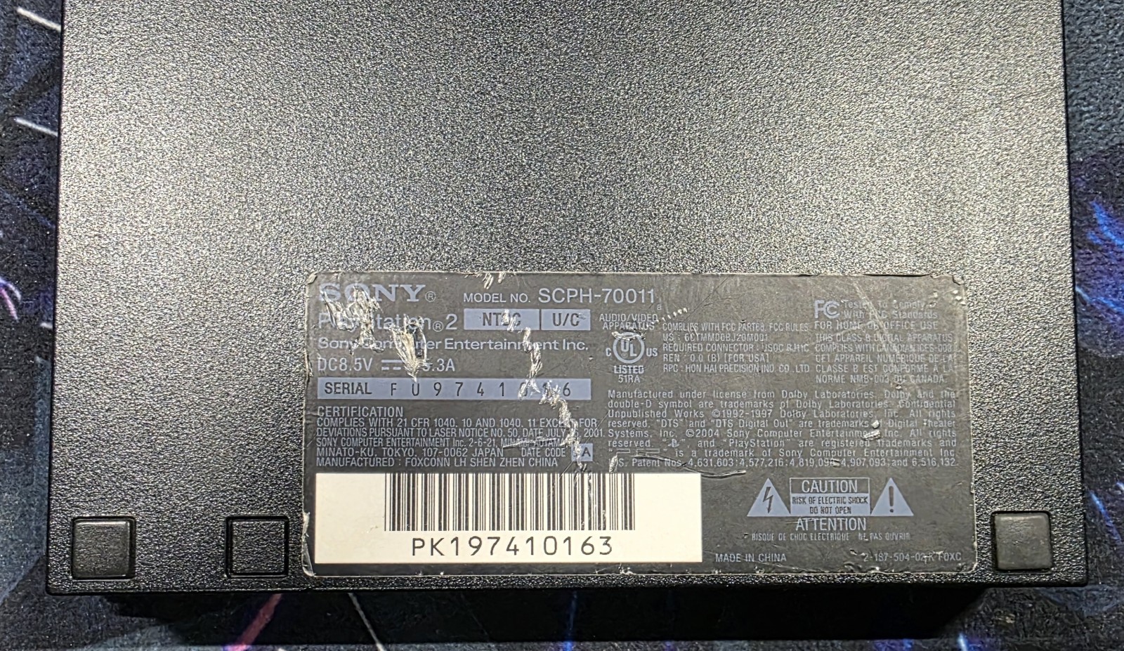 Sony PlayStation 2 Slim SCPH-70011 Console Only Tested Working PS2 Black — photo 1 of 9