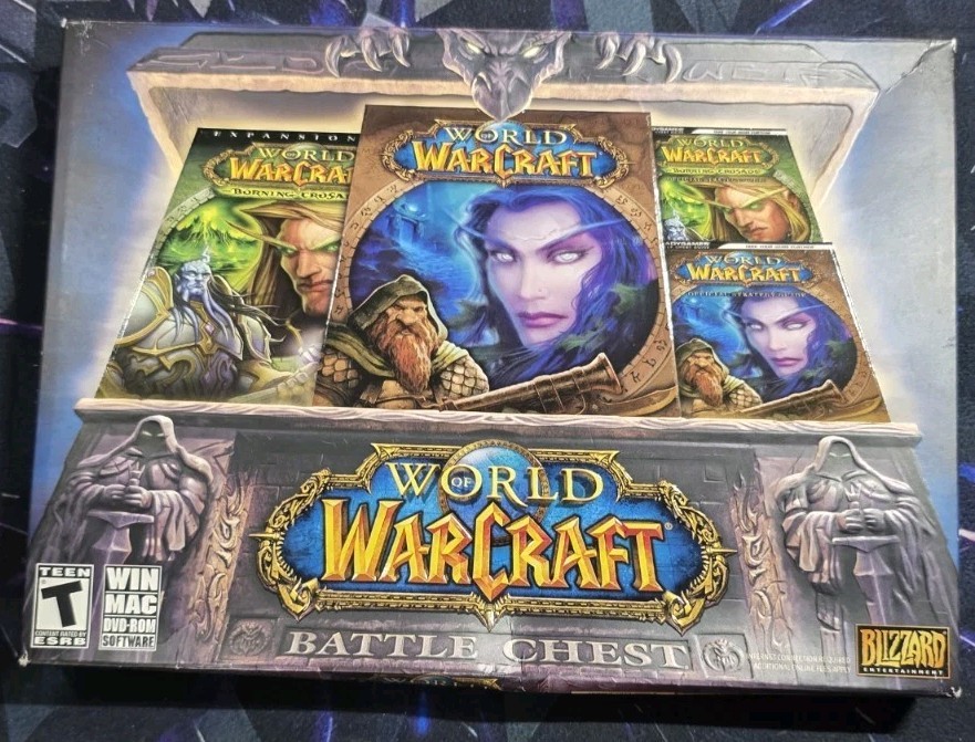 World of Warcraft Battle Chest PC Big Box CIB w/ Burning Crusade Expansion