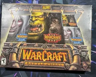 Warcraft III Battle Chest PC Big Box CIB Reign of Chaos + Frozen Throne + Guides