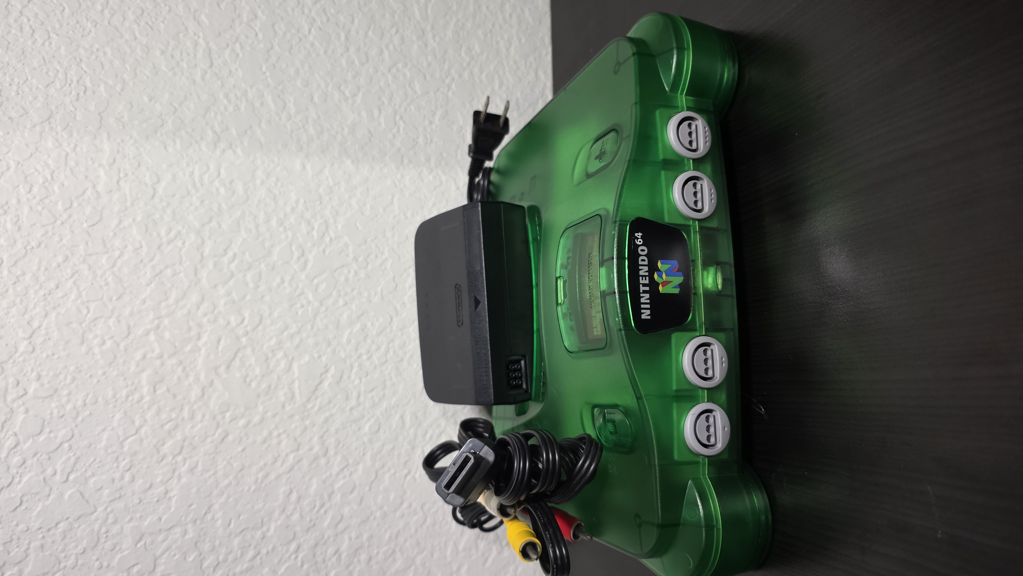 Nintendo 64 w/ Translucent Green Reshell Bundle — photo 1 of 15