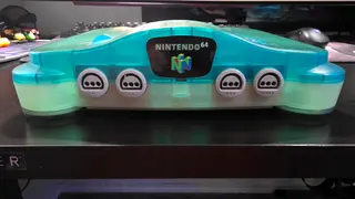 Nintendo 64 N64 Ice Blue Console (JPN), Region Free, No Jumper Pak