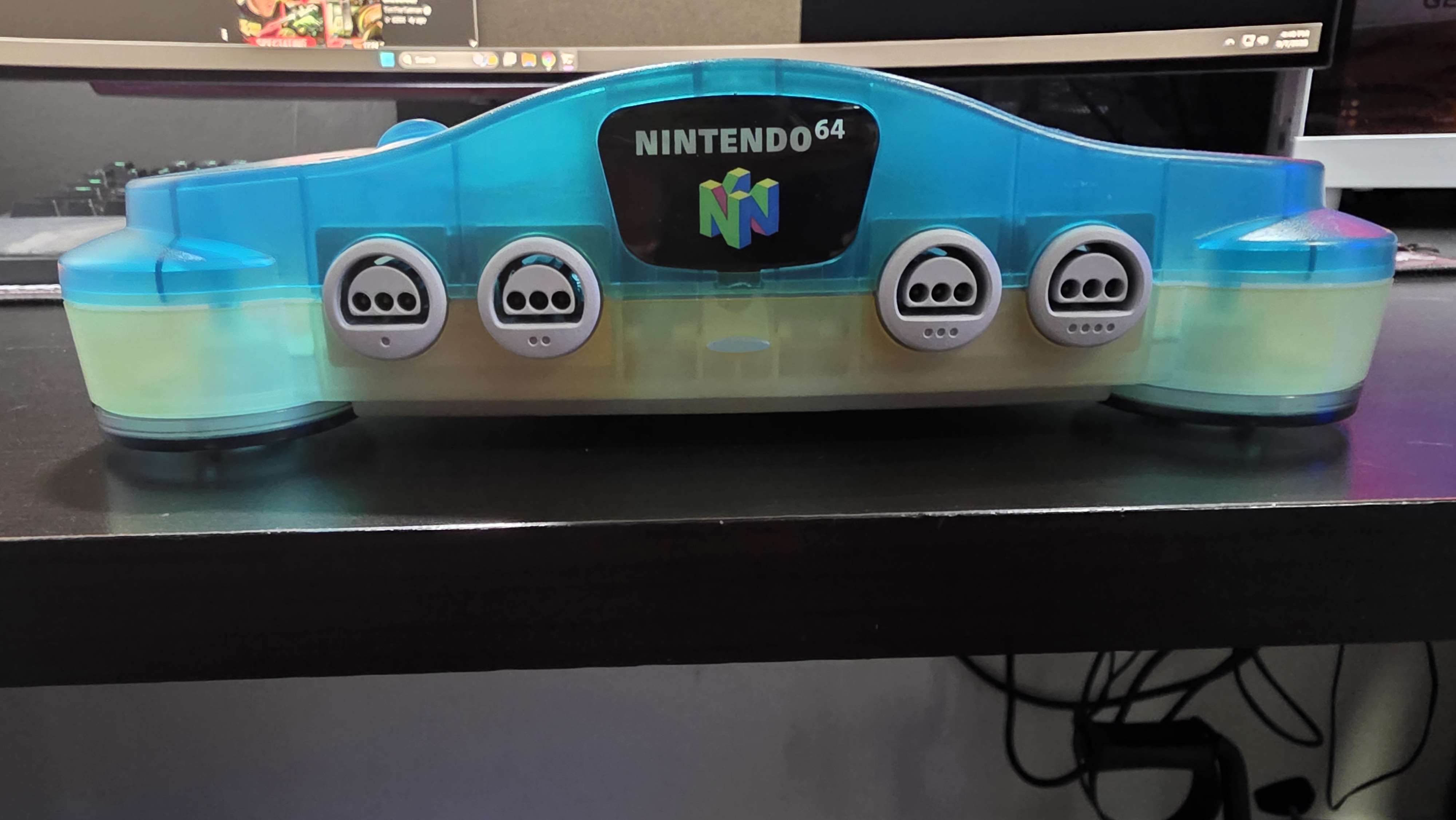 Nintendo 64 N64 Ice Blue Console (JPN) with Jumper Pak, Region Free — photo 1 of 12